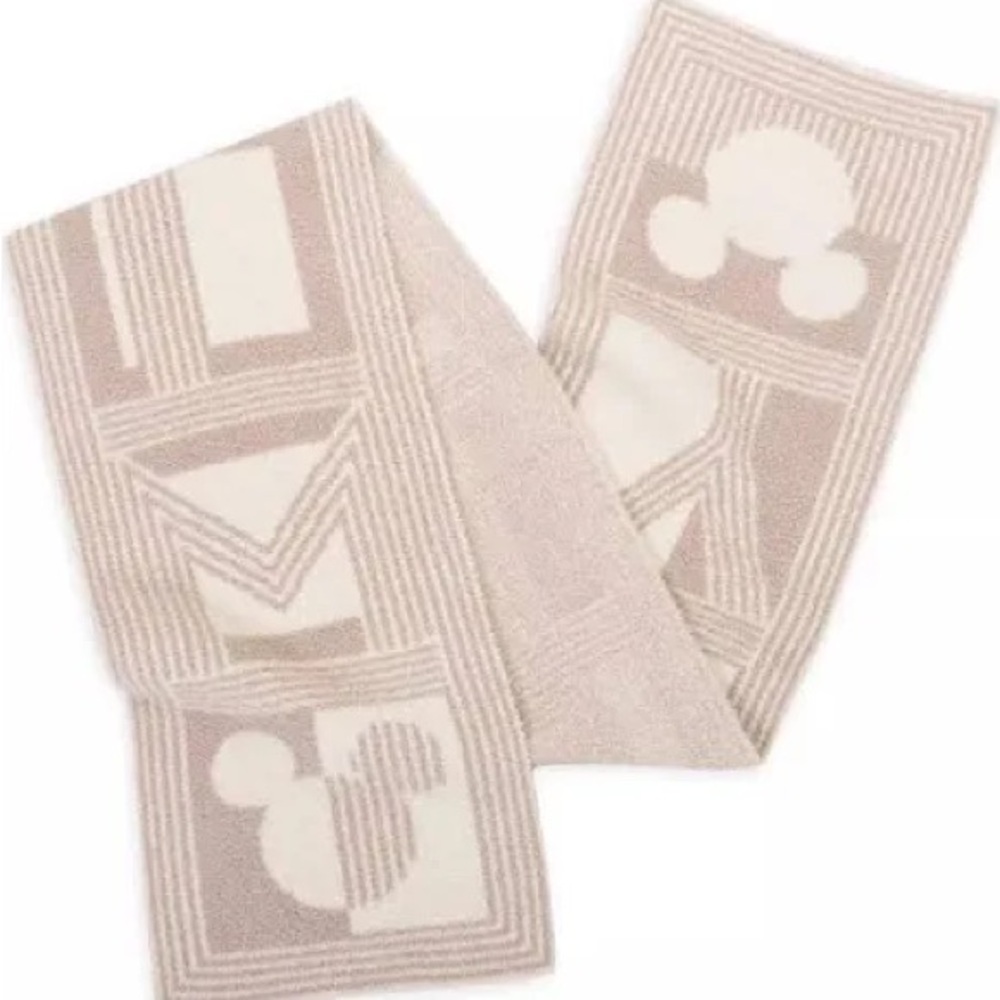 Barefoot Dreams Disney Classic Deco Stripe Mickey Scarf